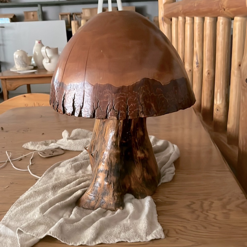 Mushroom solid wood handmade